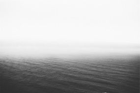 water sky black and white