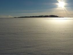 wintry snow landscape