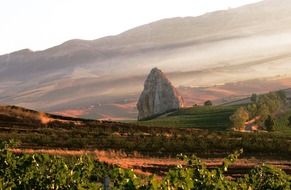 rocky hills in sicily