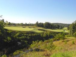 Golf in the summer