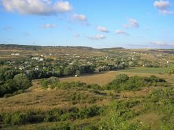 panorama of the Crimean village