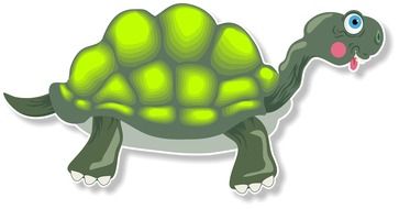 graphic drawing of a turtle