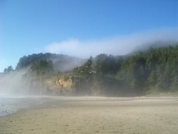 sand storm oregon windy ocean sea