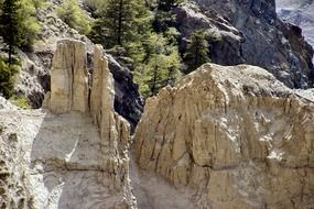 sandy rocks in british columbia