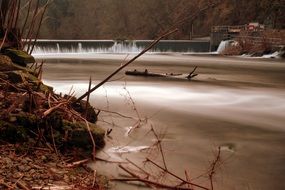 landscape of waterfall in the forest