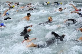 massive swim in Bahrain