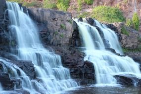 landscape of cascade waterfall