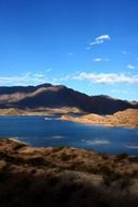 mountain sky water