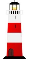 lighthouse sea light drawing