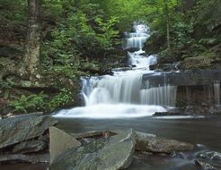 waterfall water rocks