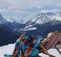 Holiday on the snowy mountains