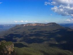 australia landscape sky clouds mountains