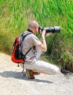 irresistible photographer in nature
