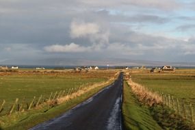 pasture road in Scotland