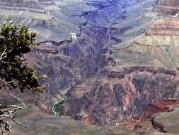 landscape of Beautiful Grand Canyon near Colorado river