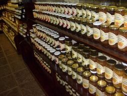 jam preserves in the country store