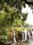 waterfall in jungle