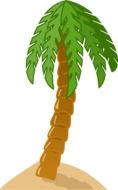 palm tree as a graphic image