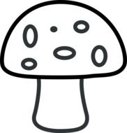 mushroom drawing