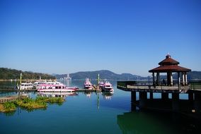 astounding taiwan lake landscape