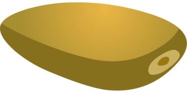painted oval seed