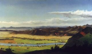 Art painting depicts nature