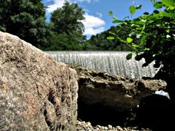 natural sluice waterfall