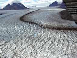 Landscape of glacier nature in Alaska