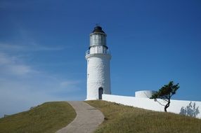 white lighthouse on the matsu islands