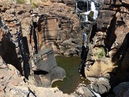 panorama of drakensberg mountains in south africa