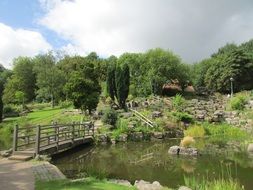 landscape of the jappanese garden