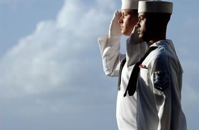 sailors saluting