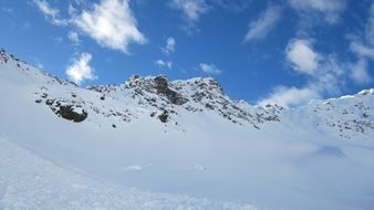 majestic snowy alpine mountains