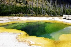 yellowstone national park in whyoming colorful landscape