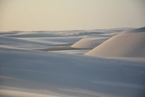 white sand dunes