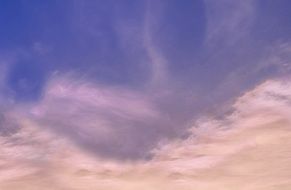 blue sky behind the clouds
