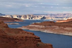 beautiful landscape of lake powell