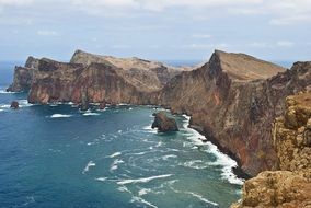 coast of the island of Madeira in Portugal