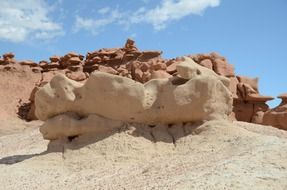 landscape of the rock formations in utah