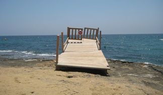jetty to nowhere on the coast of spain