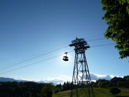 High tower against the sun