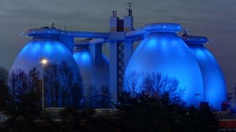sewerage illuminated