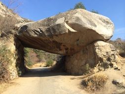 tunnel rock in Kings Canyon National Park, usa, california