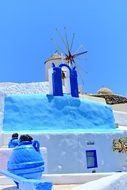 blue white santorini