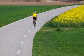 extraordinary cyclists on road