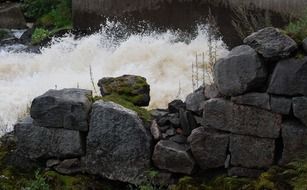 Stones on the river bank