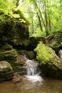 landscape of Small waterfall in the river