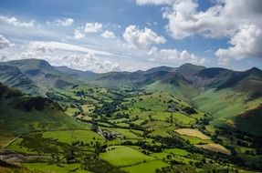 landscape mountains spring england
