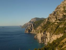 cliff italy coast