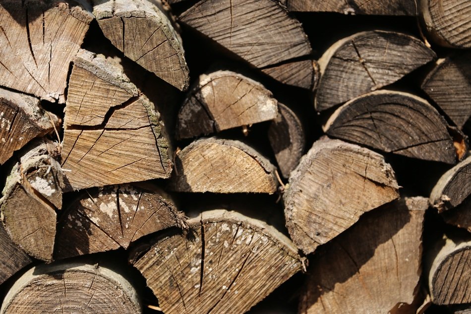 old wood for the fireplace